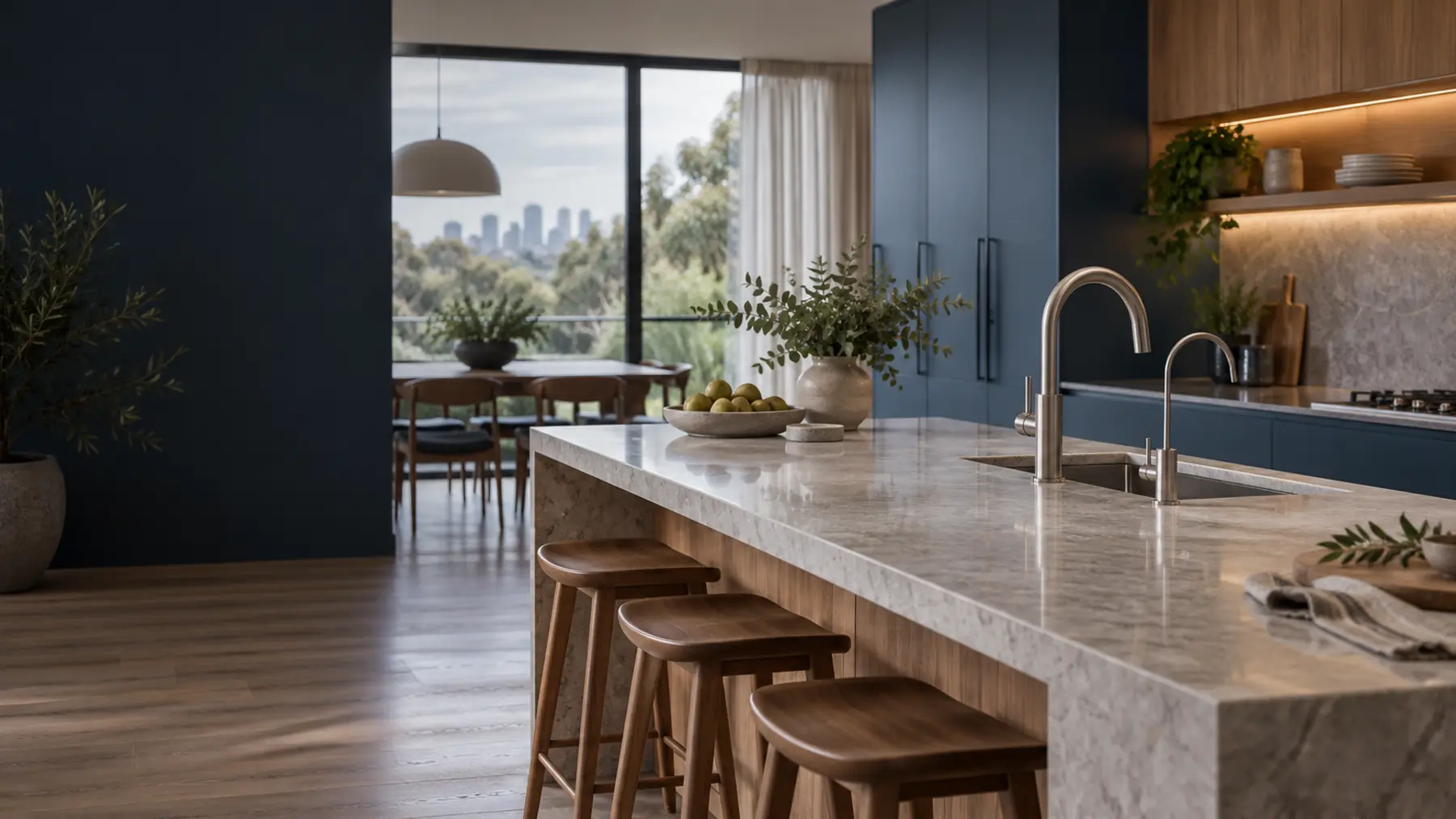 Modern Melbourne kitchen with a separate filtered drinking-water tap